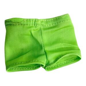 Ken Barbie Doll Shorts Green Sunset Malibu Swim Wear Underwear Needs Sewing Vtg